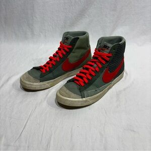 NIKE BLAZER MID '77 "PATCH" DUTCH GREEN-TEAM ORANGE SZ 8 [DD1162-300]